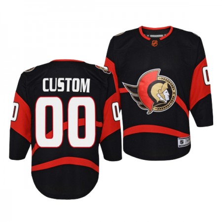 Ottawa Senators Custom Adidas 2022-23 Reverse Retro 2.0 Schwarz Trikot Authentic - Herren